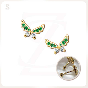 Double Helix Piercing Butterfly Tragus Piercing Jewelry Unique Design