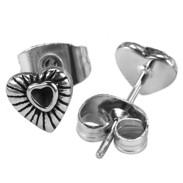 Stainless Steel Love Exquisite Creative Design Ear Bone Stud Ear Pin