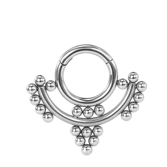 Stainless Steel Delicate Round Natural Open Nose Ring