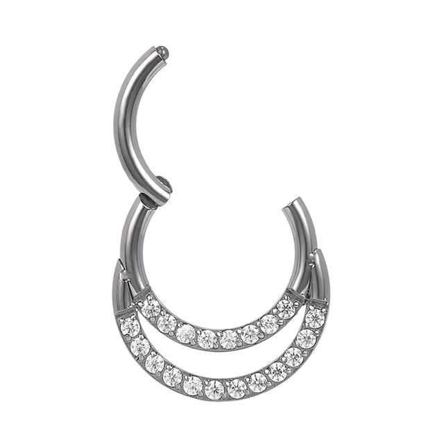 Titanium Diamond Chain Link Nose Ring Pierced Nose Ring Wholesale