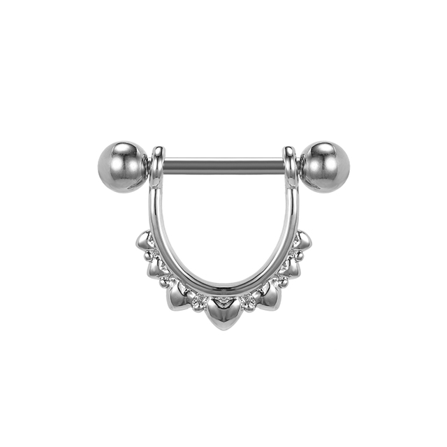 Cute Heart Nipple Piercing Stainless Steel Nipple Rings Factory