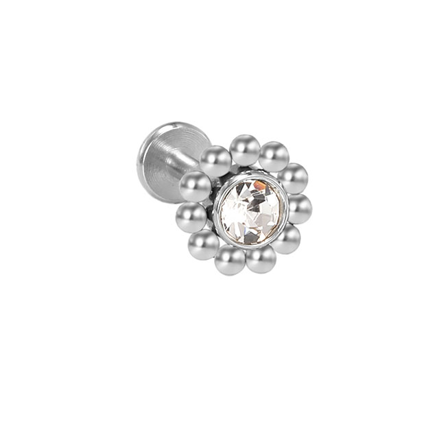 Stainless Steel Diamond Delicate Ladies Lip Ring