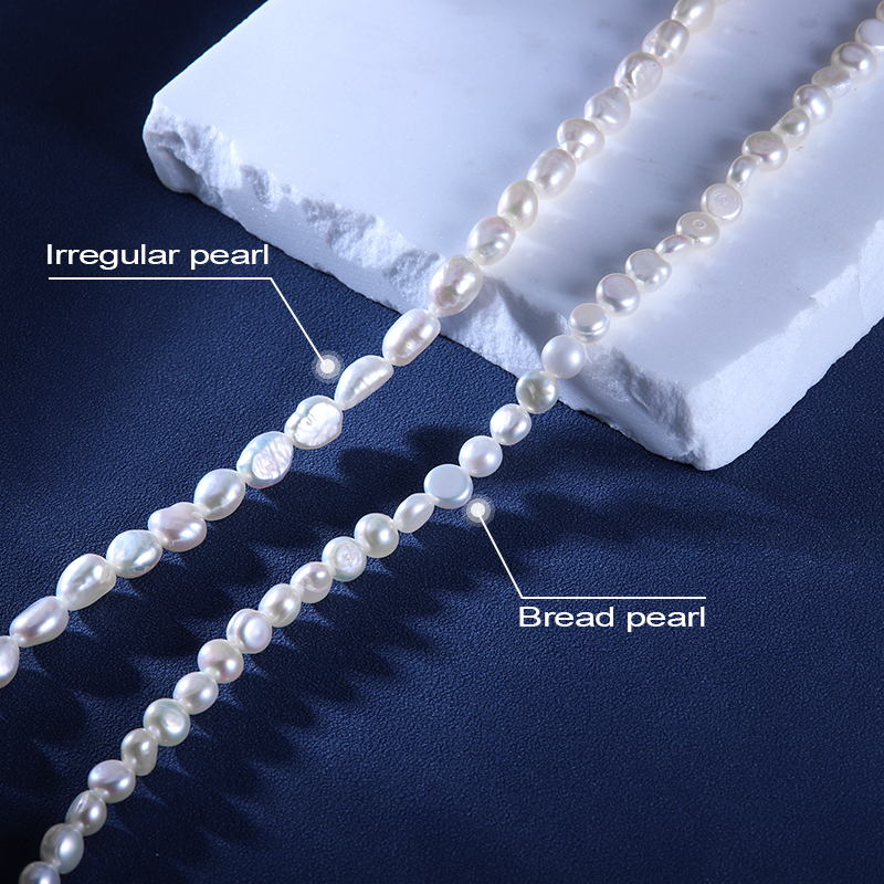 Natural Freshwater Pearls Beads For Jewelry Making 5-8mm NPJ004WH-NP5/6