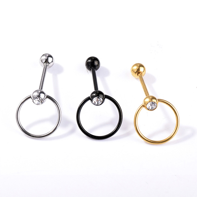 Round Tongue Bars Scoop Side Tongue Piercing Factory